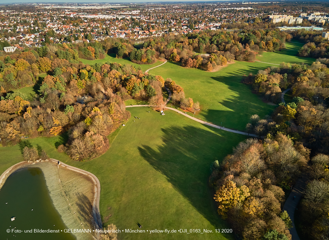 13.11.2020 - der Ostpark mit See und Biergarten in Neuperlach